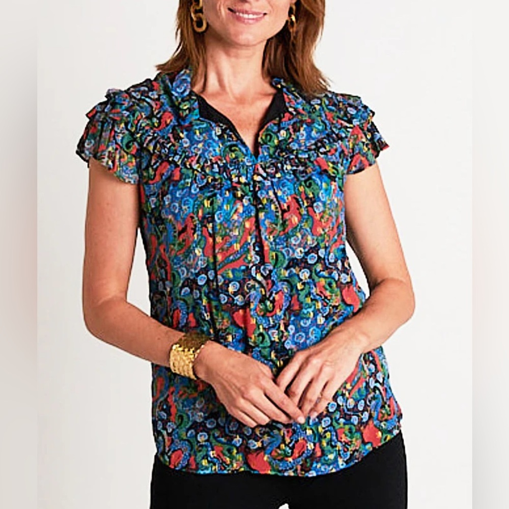 CK Bradley Silla Top in Dragon Black/Gold, Size XL, NWT
